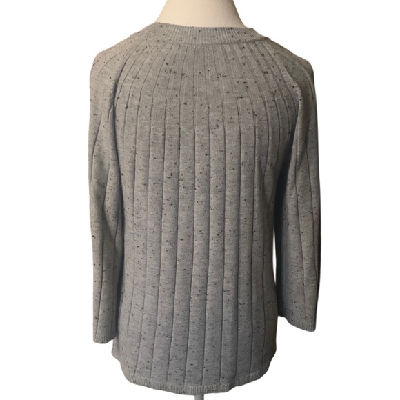 Loft Gray Speckled Sweater - Picture 3 of 7